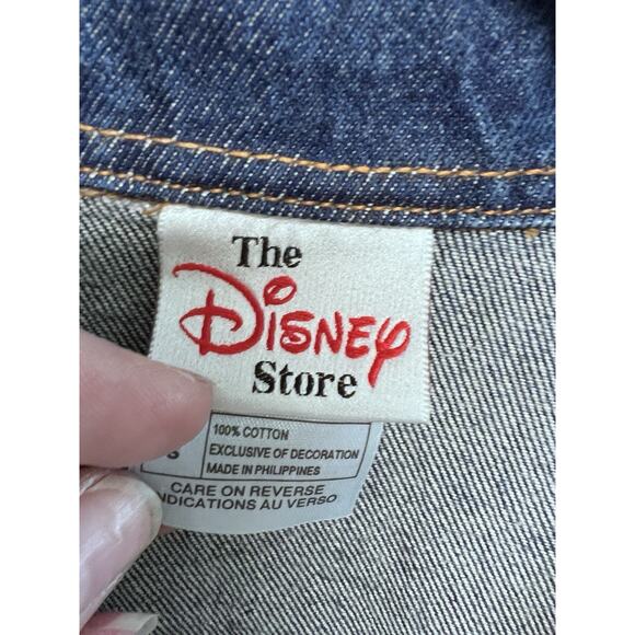 Vintage Disney Store Mickey Mouse Y2K 2000 Jean Jacket Mens Small Oversized - Picture 4 of 12